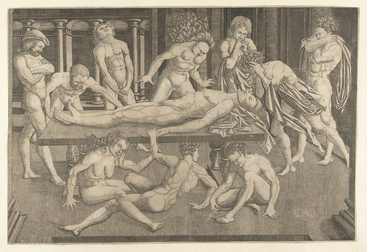 De beining van guttmelta de narni alkotó: Allaert Claesz. (attributed to)