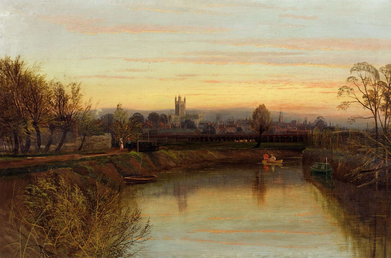 Gloucester a Severnside Farmról, 1910 körül alkotó: Allam