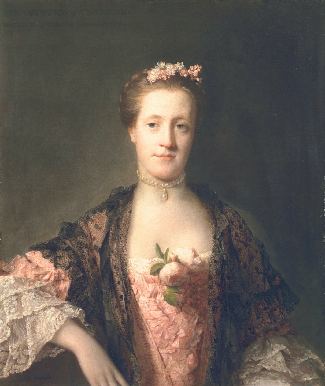 Anne Garth-Turnour, Winterton bárónő, 1762 alkotó: Allan Ramsay