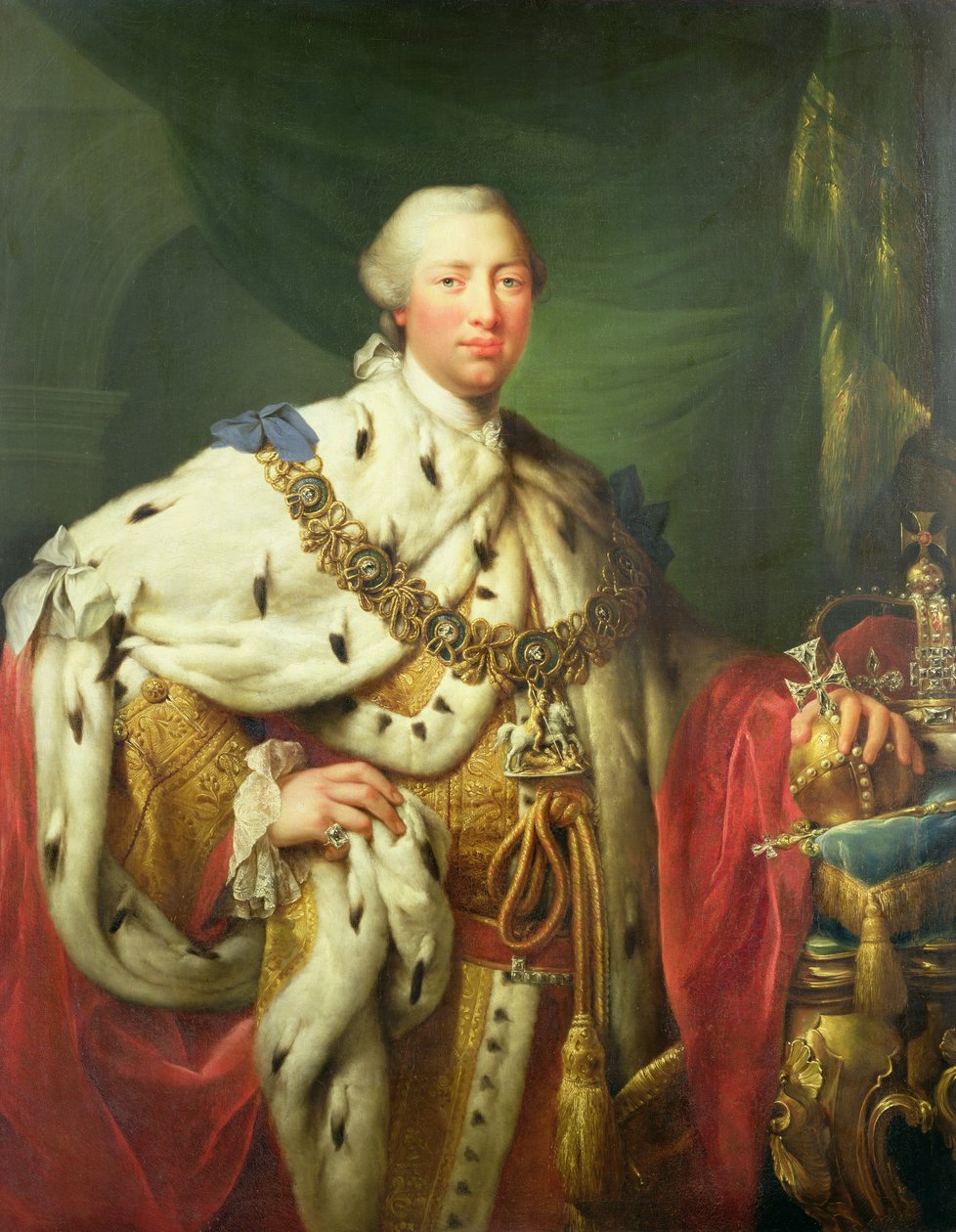 III. György portréja koronázási ruhájában, 1760 körül alkotó: Allan Ramsay