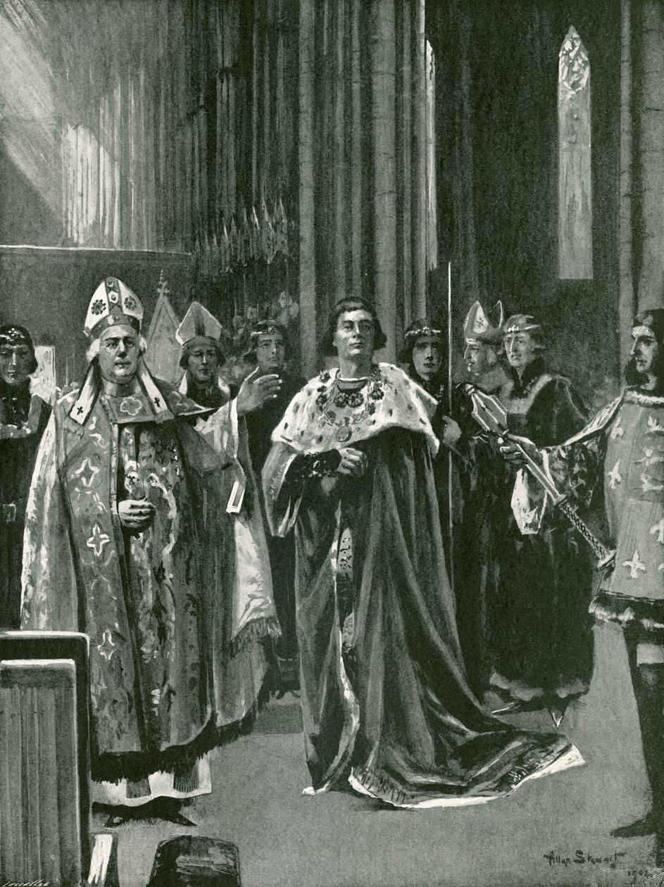 Az elismerés VII. Henrik koronázásakor, október 30., vasárnap alkotó: Allan (after) Stewart