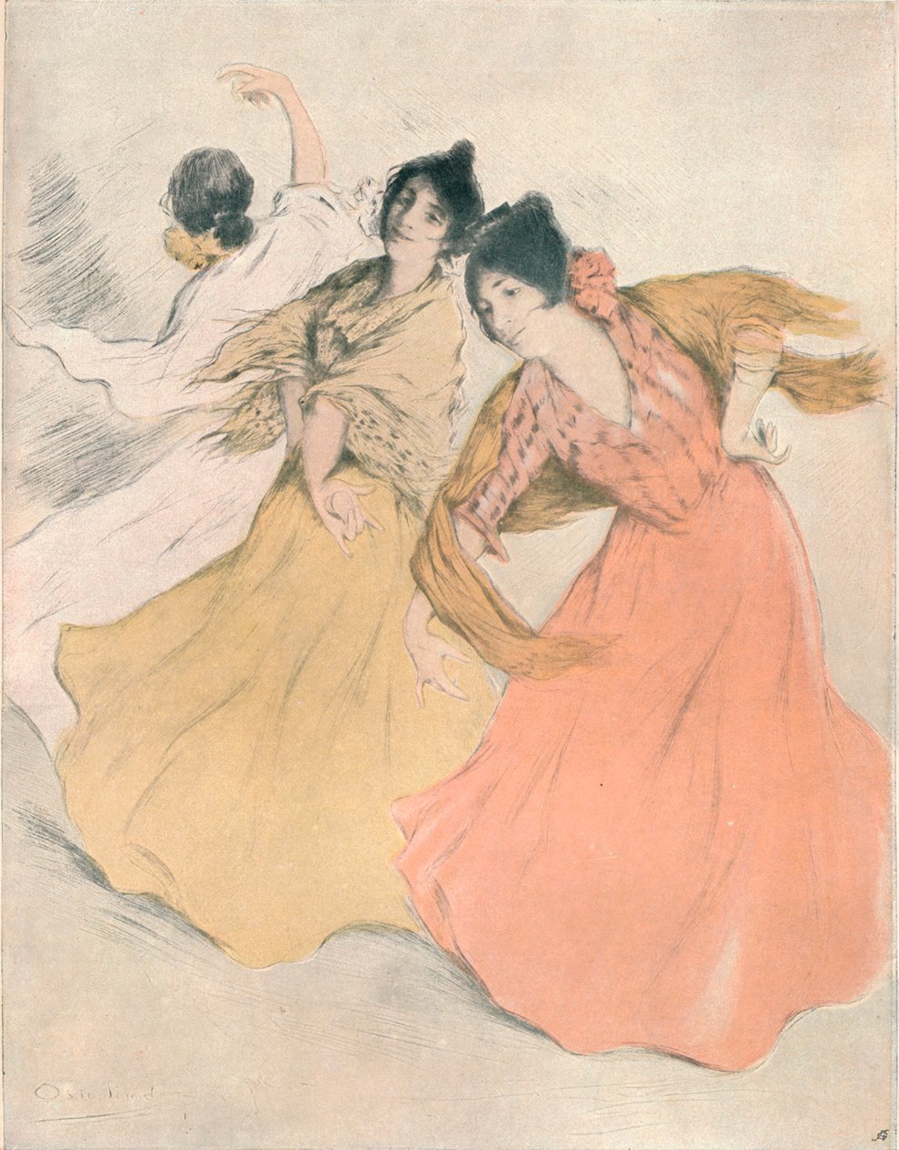 Spanyol táncosok, 1875-1903, 1903 alkotó: Allan Osterlind
