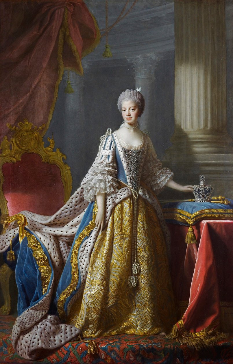 Allan Ramsay - Charlotte királynő (királyi gyűjtemény)1 alkotó: Allan Ramsay