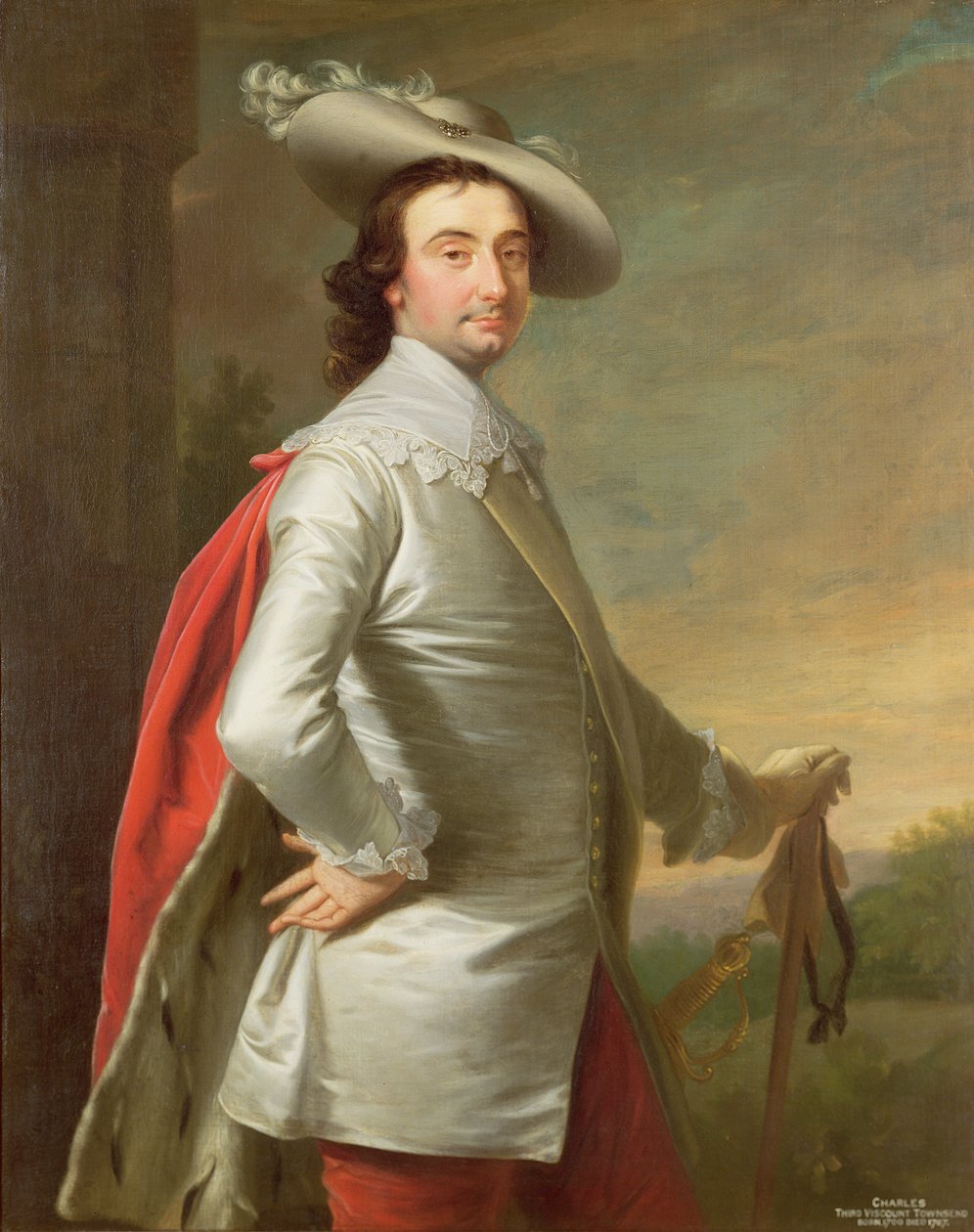 Charles, Townshend 3. vikomt portréja alkotó: Allan Ramsay