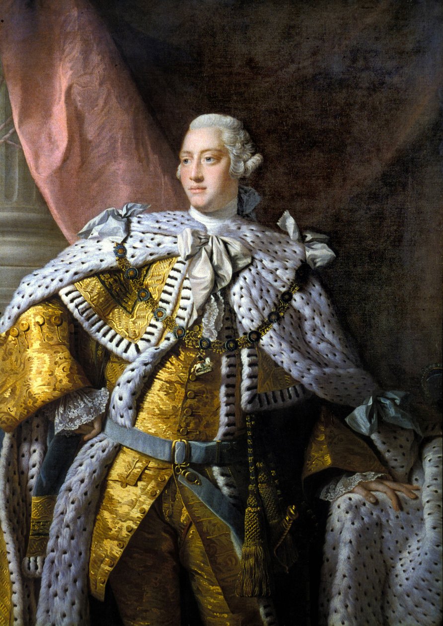 III. György (1738-1820) portréja. Allan Ramsay festménye alkotó: Allan Ramsay