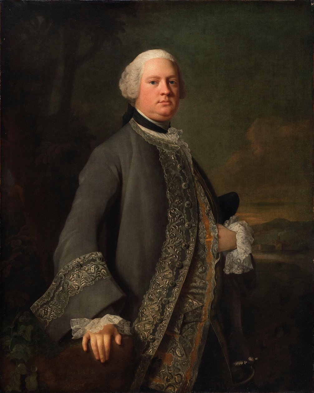 Sir John Tyrell, Bt. portréja alkotó: Allan Ramsay
