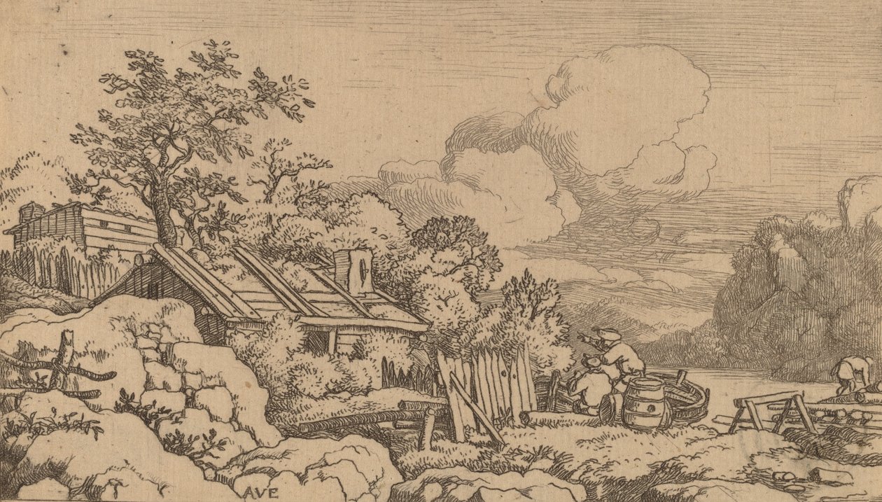 Ácskunyhó, valószínűleg c. 16451656. alkotó: Allart van Everdingen