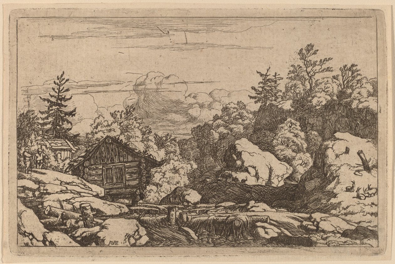Víkendházak a Banknál, valószínűleg c. 16451656. alkotó: Allart van Everdingen