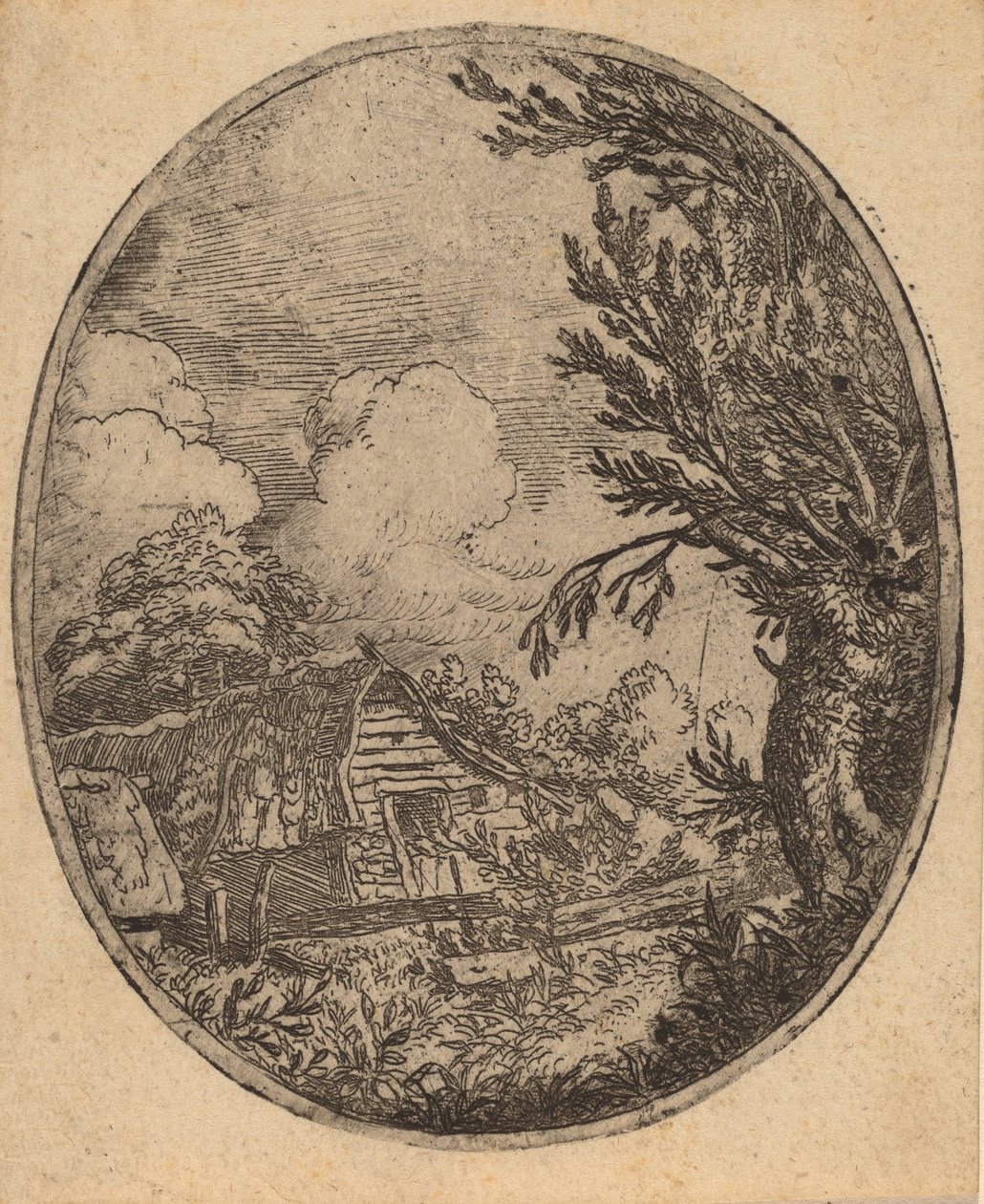Hamlet a fák között, valószínűleg c. 16451656. alkotó: Allart van Everdingen