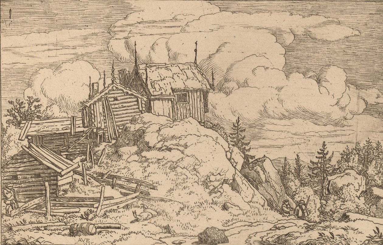 Hamlet a dombon, valószínűleg c. 16451656. alkotó: Allart van Everdingen