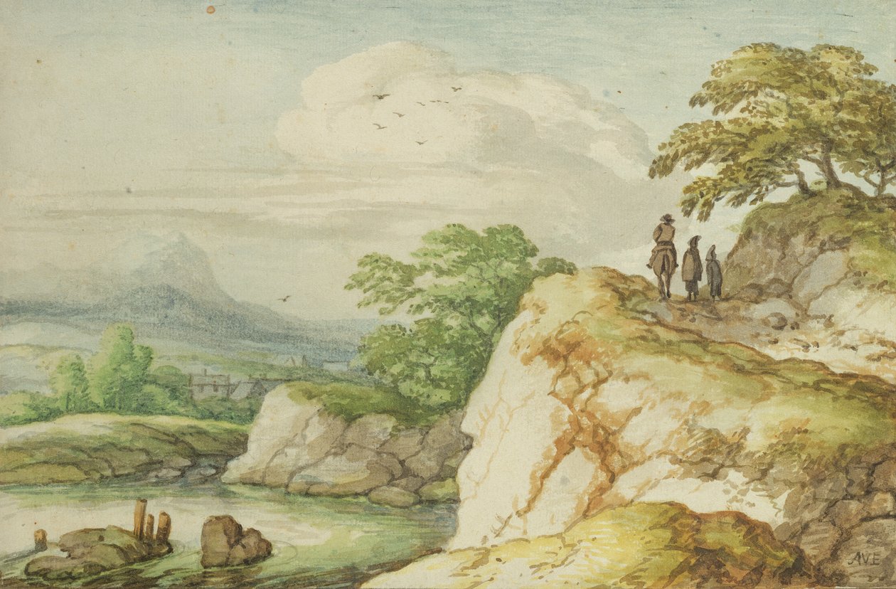 Természetjárók a Felvidéken, 1655 körül alkotó: Allart van Everdingen