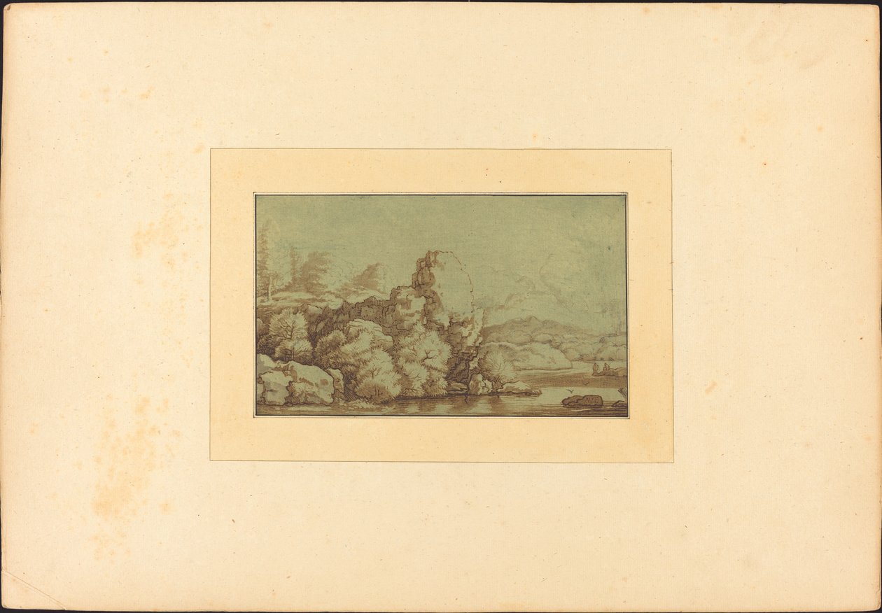 Tájkép, megjelent 1780. alkotó: Allart van Everdingen