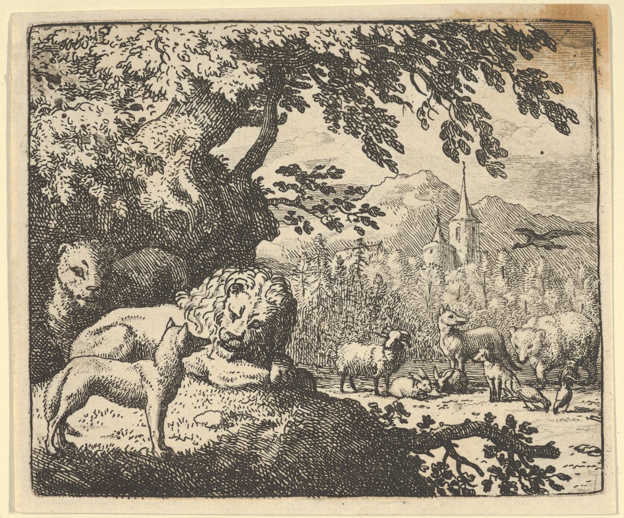 Renard folytatja hazugságait, 1650-75. alkotó: Allart van Everdingen