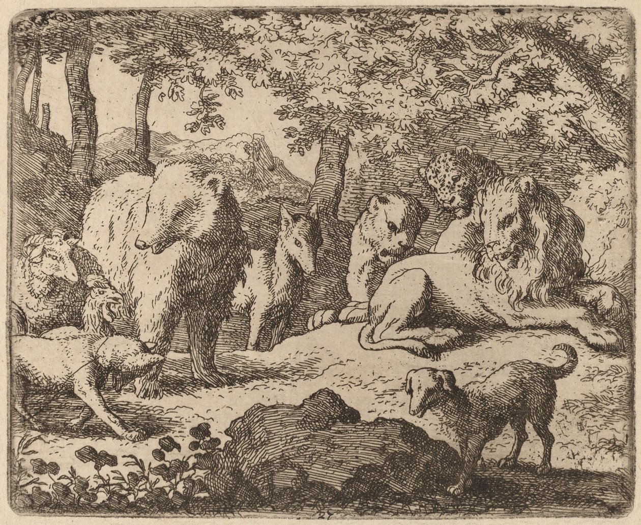 Reynardot elengedik, hogy elmesélje történetét, valószínűleg kb. 16451656. alkotó: Allart van Everdingen