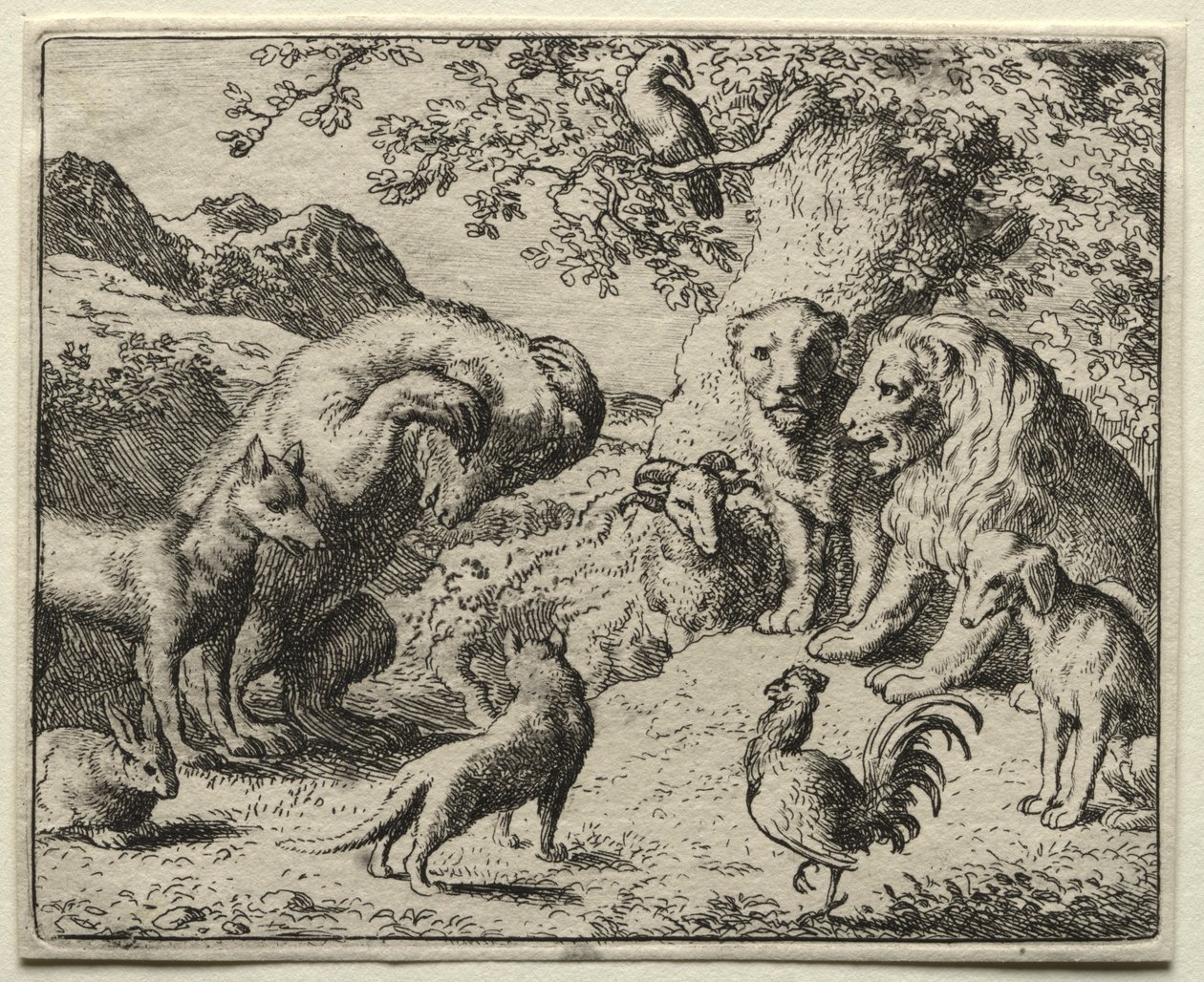 Reynard, a róka: A medve panasza. alkotó: Allart van Everdingen