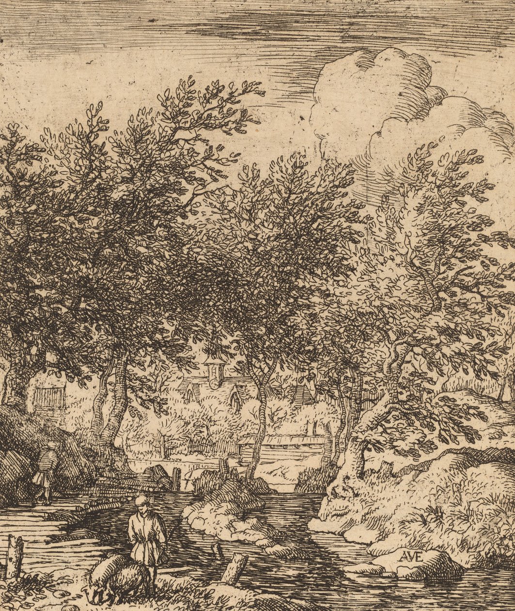 Sertéspásztor, valószínűleg c. 16451656. alkotó: Allart van Everdingen