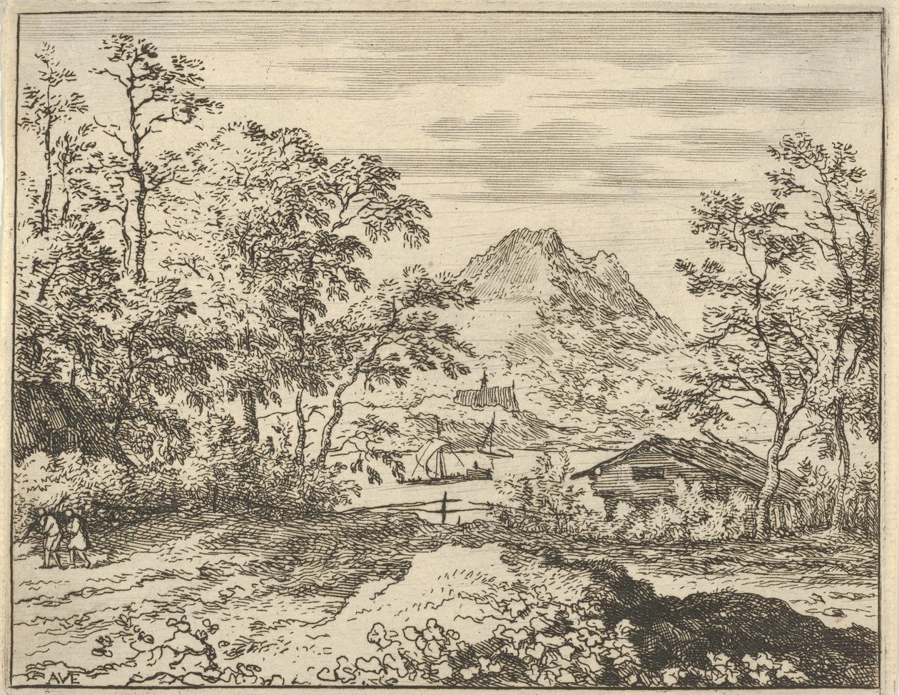 The Broad River, 17. század. alkotó: Allart van Everdingen
