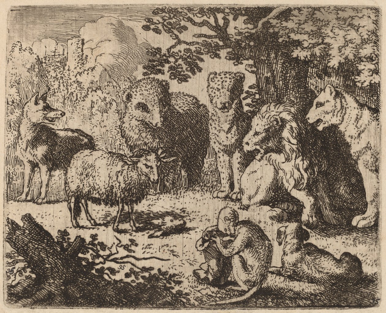A dokumentumot megnyitják, felfedve a meggyilkolt nyúl fejét, valószínűleg c. 16451656. alkotó: Allart van Everdingen