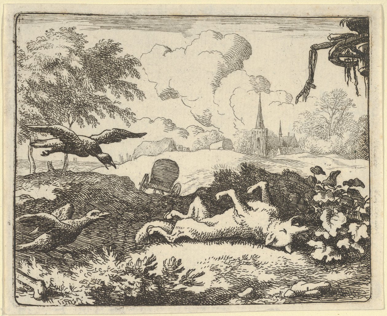 A Renard elleni büntetőeljárás olvasata, 1650-75. alkotó: Allart van Everdingen