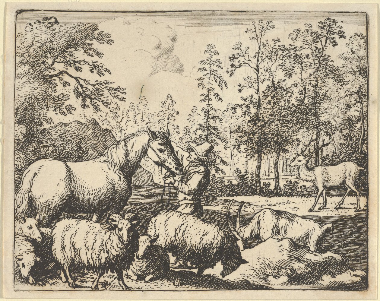 A ló története, aki bosszút akar állni a szarvason, 1650-75. alkotó: Allart van Everdingen