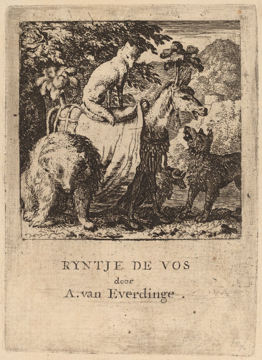 Reynard diadala, valószínűleg c. 16451656. alkotó: Allart van Everdingen