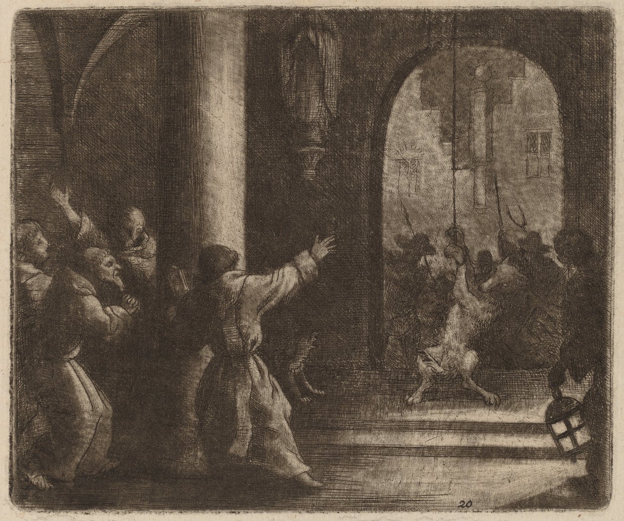 A farkas és a kolostorharang, valószínűleg c. 16451656. alkotó: Allart van Everdingen