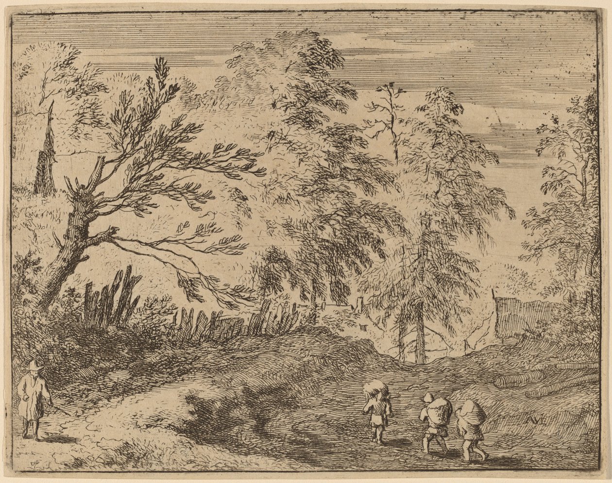 Három portás, valószínűleg c. 16451656. alkotó: Allart van Everdingen