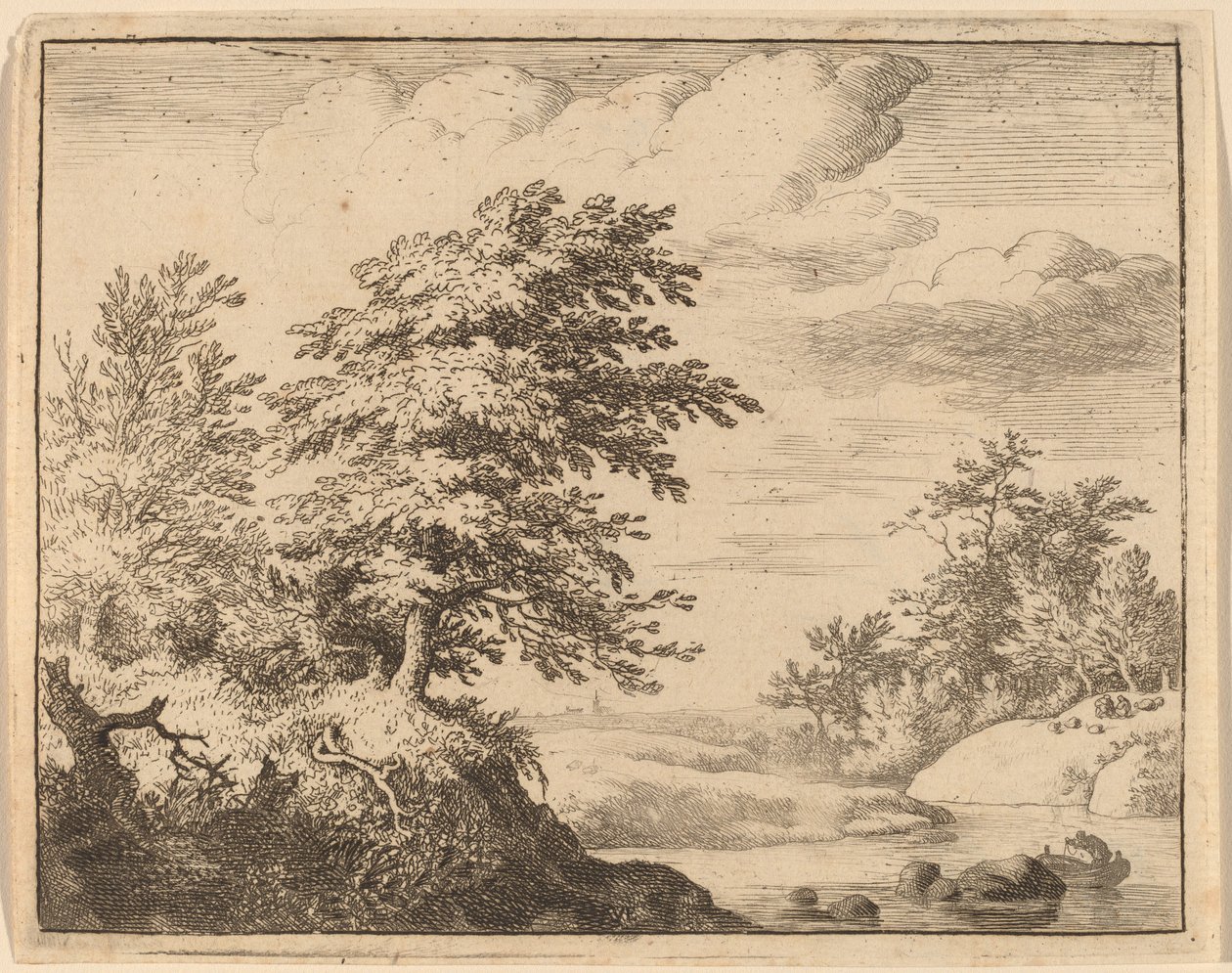 Kanyargós folyó, valószínűleg c. 16451656. alkotó: Allart van Everdingen