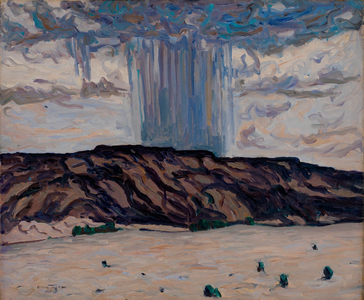 Felhőszakadás Black Mesában, Új-Mexikóban, 1925. alkotó: Allen Tucker