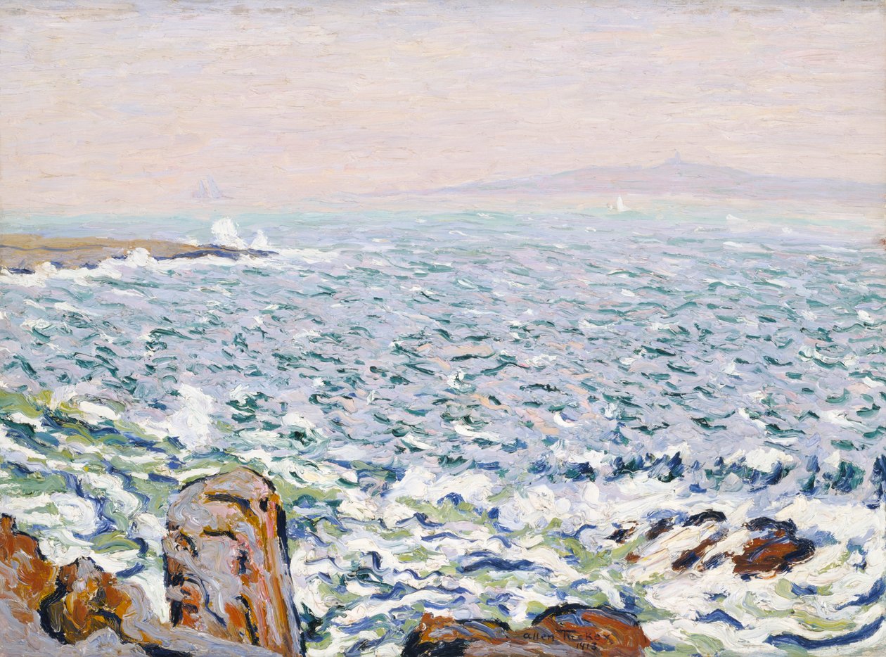 Surf Breaking, Cranberry Island, 1913. alkotó: Allen Tucker
