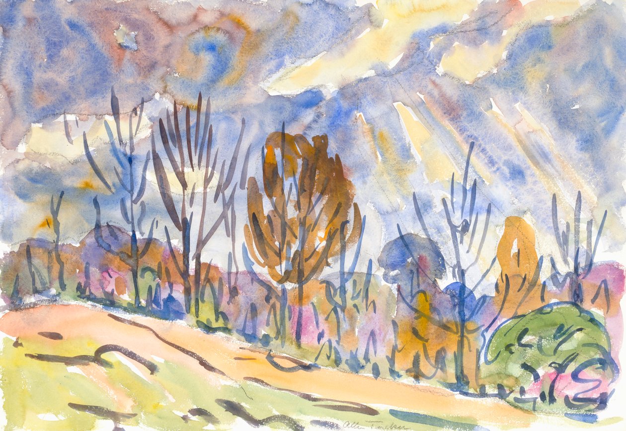 Akvarell sz. 63, út, 1930. alkotó: Allen Tucker