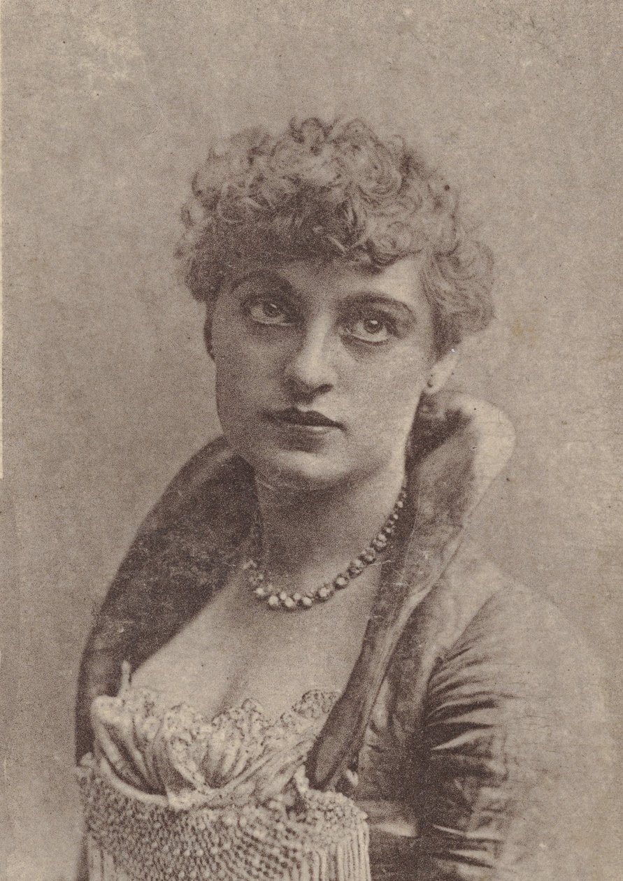 Charlotte Tittell, az N67 színésznők sorozatból, amely Virginia Brights Cigarett... 1888. alkotó: Allen and Ginter