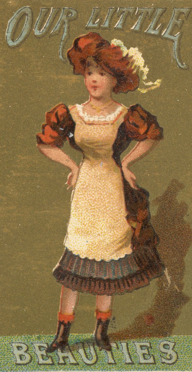 A Girls and Children N58 sorozatból, amely a Our Little Beauties Cigarets for All..., 1887-ben népszerűsíti. alkotó: Allen and Ginter