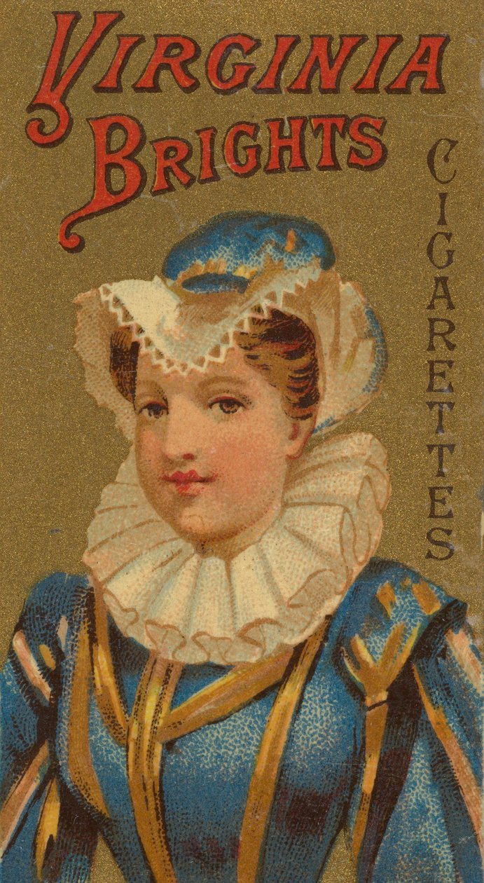 A Girls and Children N64 sorozatból, amely Virginia Brights cigarettákat reklámoz Allennek és..., 1886. alkotó: Allen and Ginter
