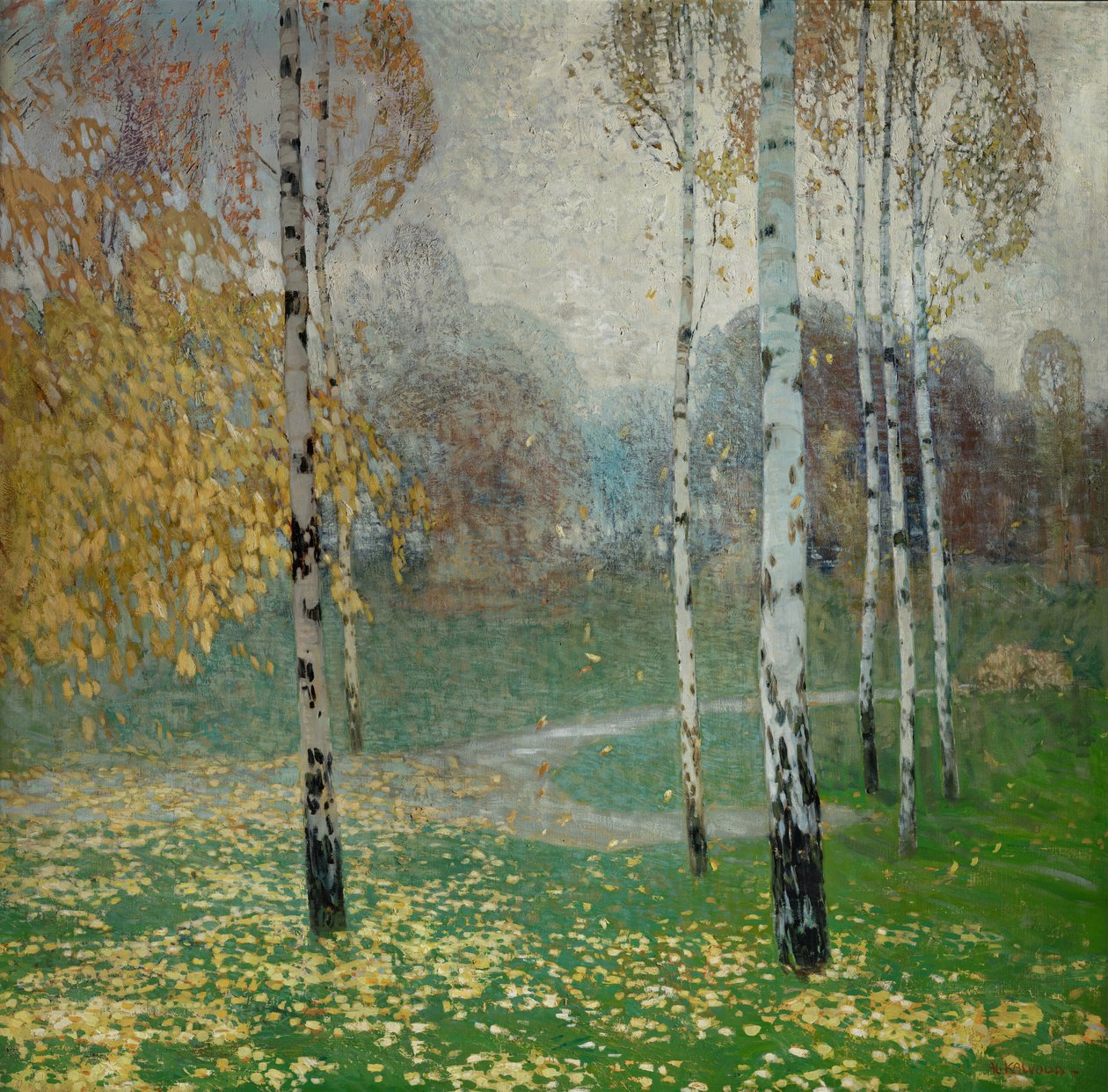 Nyírfák, 1904 alkotó: Alois Kalvoda