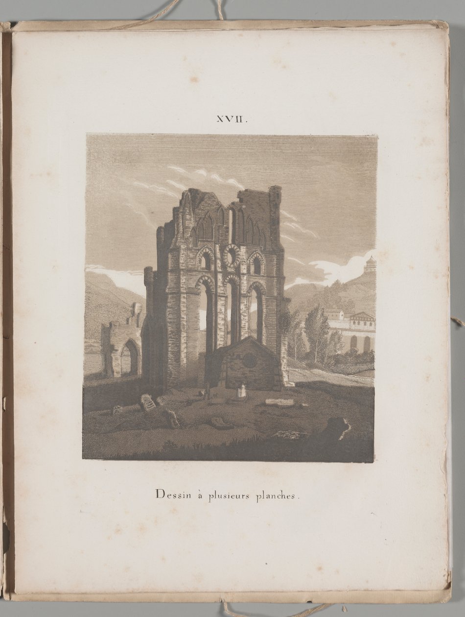 A litográfia művészete: Olasz templomrom, XVII. tábla alkotó: Alois Senefelder