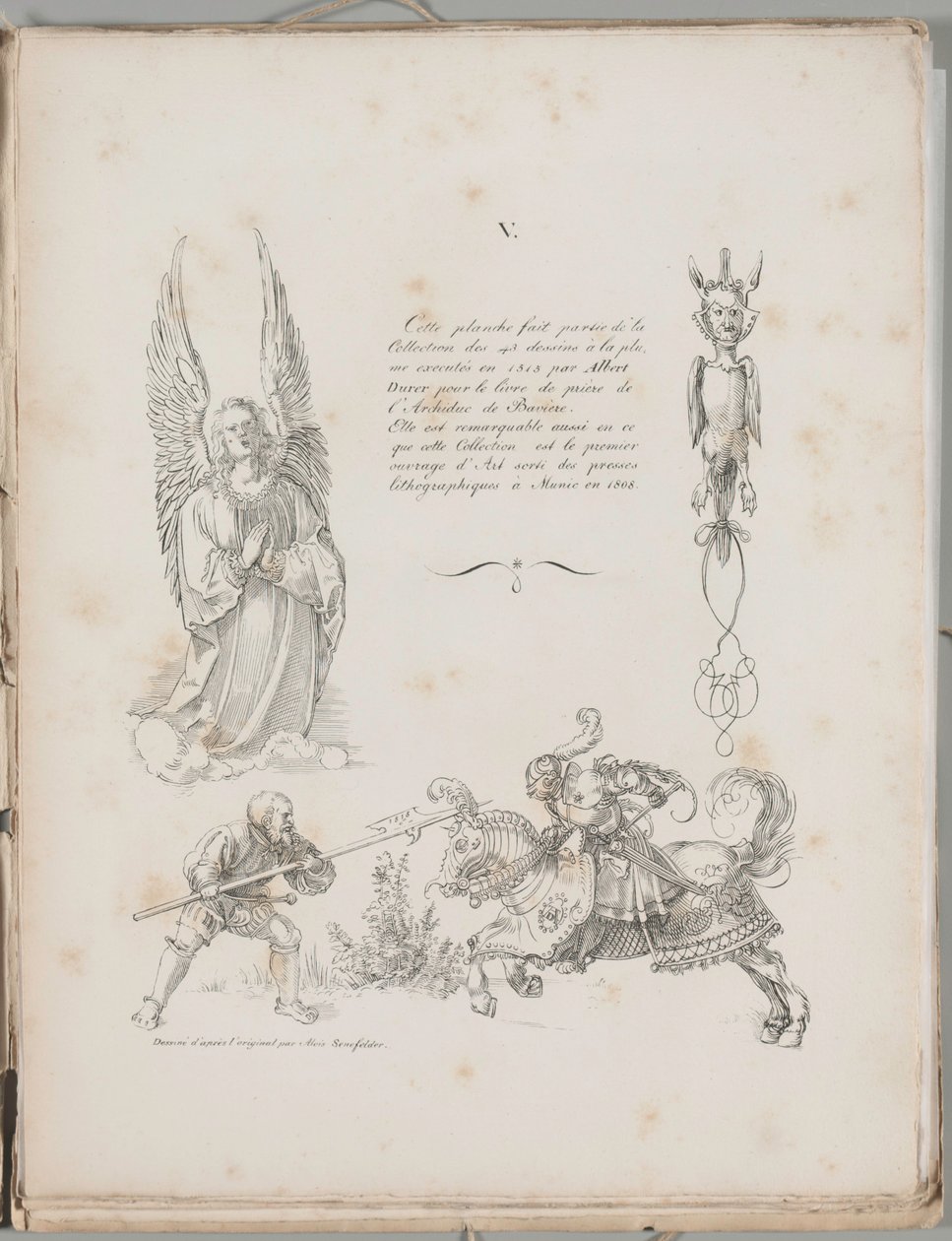 A litográfia művészete: Dürer imakönyvének három mintája, V. lemez alkotó: Alois Senefelder