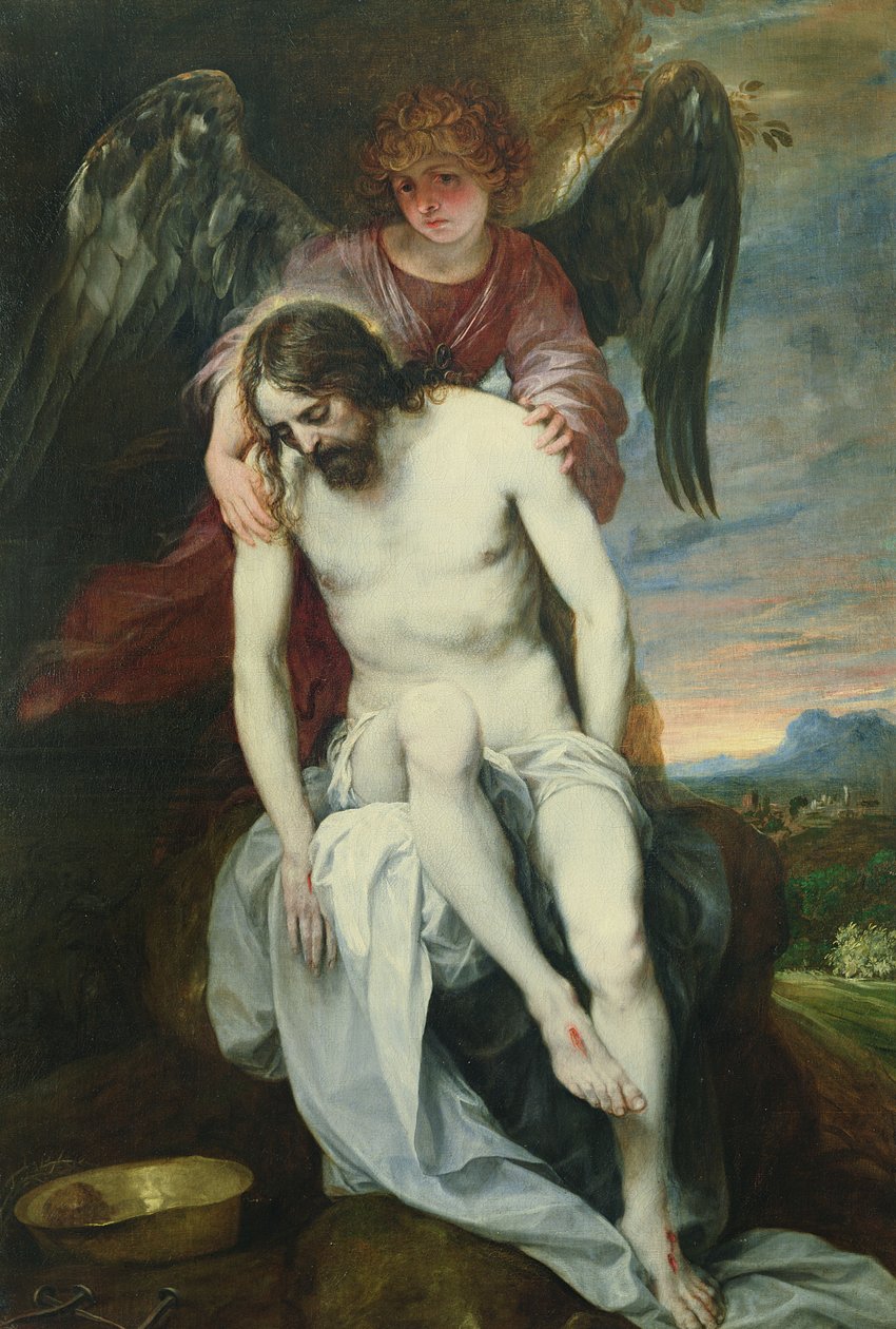 Halott Krisztus angyal által támogatott, 1646-52 körül alkotó: Alonso Cano