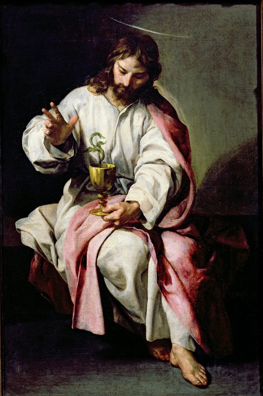 Szent János evangélista és a mérgezett pohár, 1636-38 alkotó: Alonso Cano