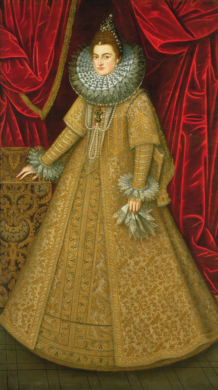 Isabel Clara Eugenia királynő portréja alkotó: Alonso Sánchez Coello