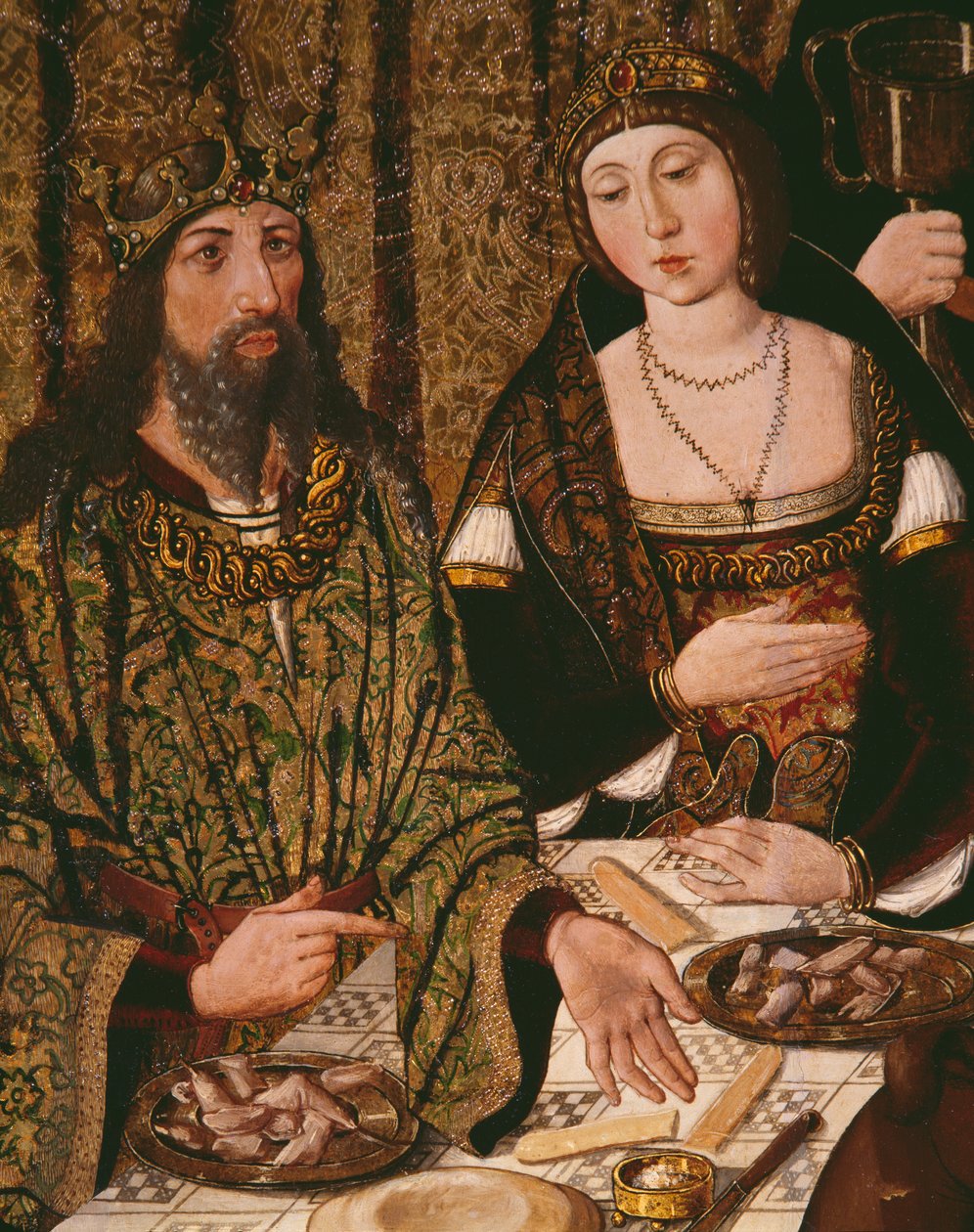 Szent Tamás élete Indiában, az andropoliszi király fiának házassági ünnepe (részlet) (lásd még 346169, 346171) alkotó: Alonso de Sedano