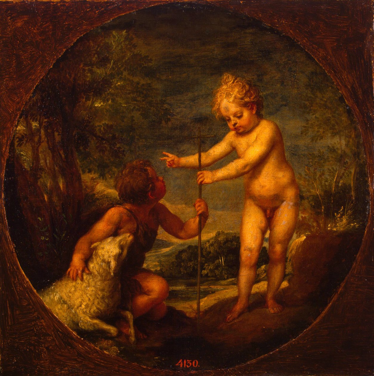 Krisztus és Keresztelő János gyermekként, 1665 körül alkotó: Alonso Cano