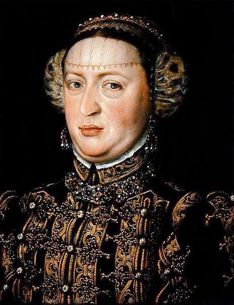 Ausztriai Katalin, Portugália királynője (1507-78) (olaj, tölgyfa panel) alkotó: Alonso Sánchez Coello