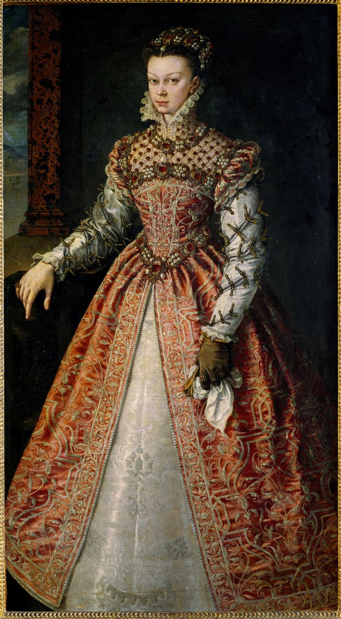 Francia Erzsébet (vagy Valois Isabelle) portréja alkotó: Alonso Sánchez Coello