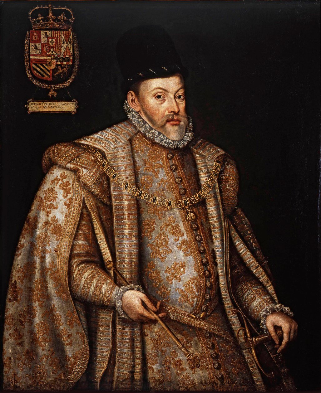 II. Fülöp 1527-1598 spanyol és portugál király portréja, XVI. század második fele. alkotó: Alonso Sánchez Coello