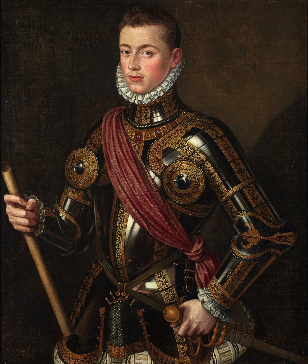 Spanyolul:  Juan de Austria armado Don Juan of Austria armed alkotó: Alonso Sánchez Coello