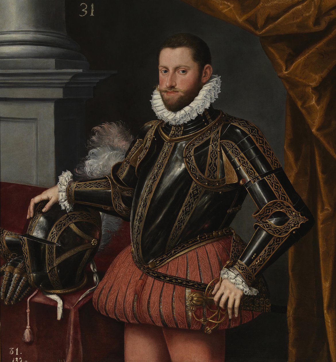 Ernest osztrák főherceg arcképe 1553-1595, c. 1580 alkotó: Alonso Sánchez Coello School of
