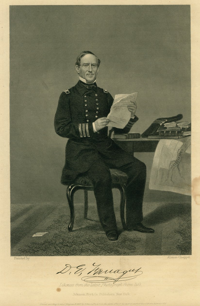Adm. David Farragut (Unió) alkotó: Alonzo Chappel