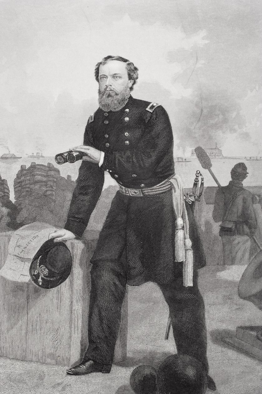 Quincy Adams Gillmore tábornok portréja (1825-88) alkotó: Alonzo Chappel