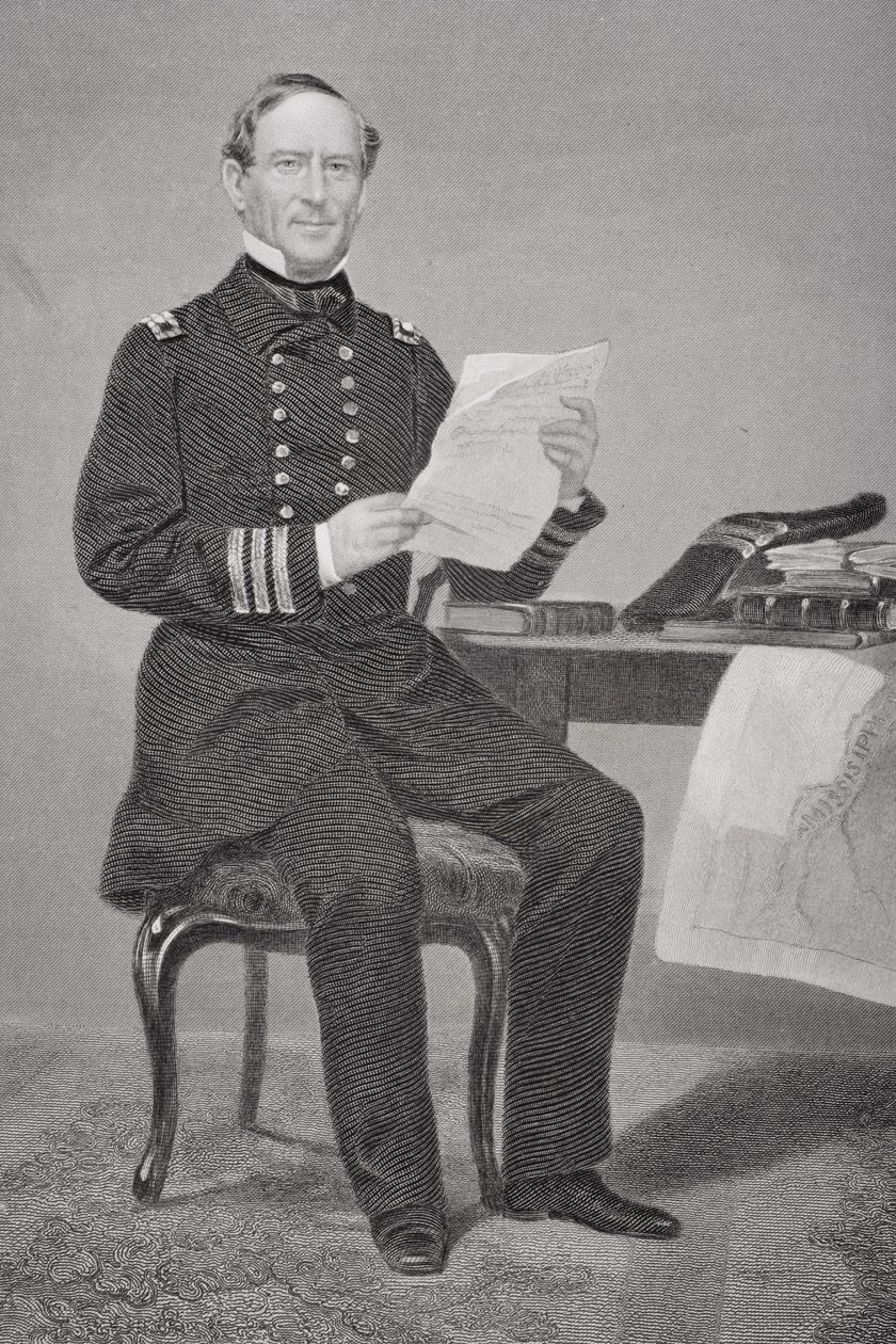 David Glascoe Farragut admirális (1801-70) portréja alkotó: Alonzo Chappel